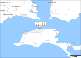 map of Cowes