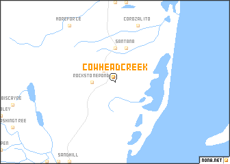 map of Cowhead Creek
