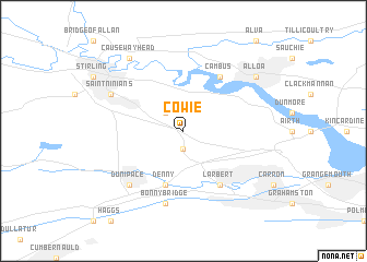 map of Cowie