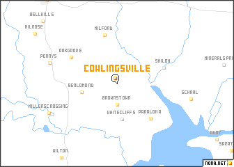 map of Cowlingsville