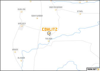 map of Cowlitz