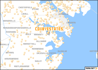 map of Coxby Estates