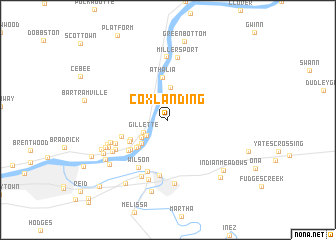 map of Cox Landing