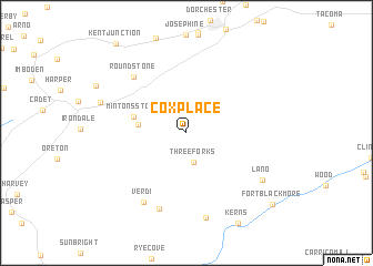 map of Cox Place