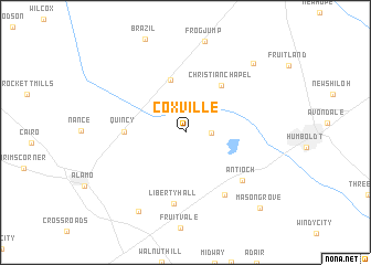 map of Coxville