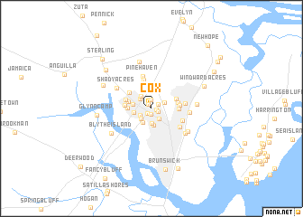 map of Cox