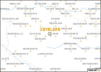 map of Coyaloma