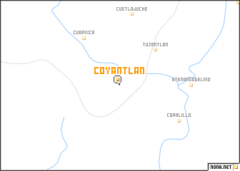 map of Coyantlán