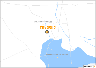 map of Coya Sur