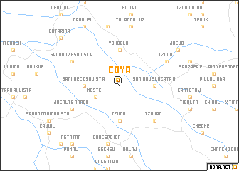 map of Coyá