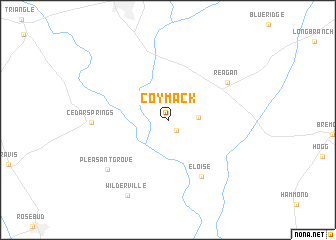 map of Coymack