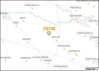 map of Coyne