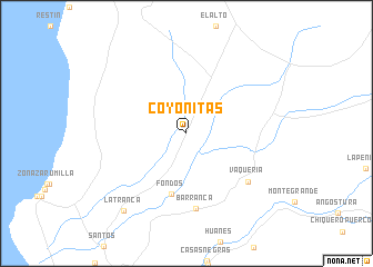 map of Coyonitas