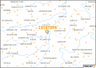 map of Coyotapa