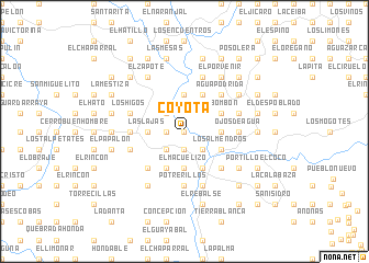 map of Coyota