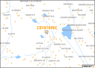 map of Coyotepec