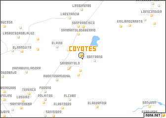 map of Coyotes