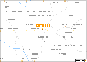 map of Coyotes