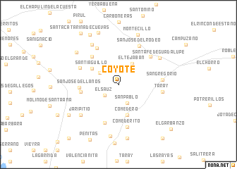 map of Coyote