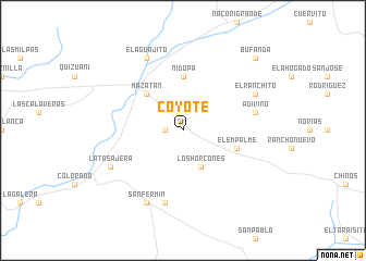 map of Coyote