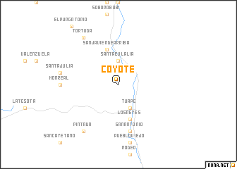 map of Coyote