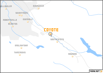 map of Coyote