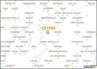 map of Coyron