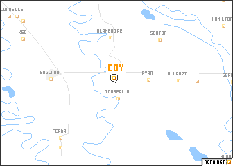 map of Coy