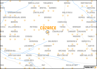 map of Cozance
