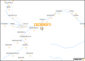 map of Cozăneşti