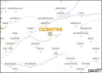 map of Cozberţaia