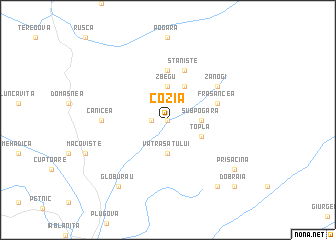 map of Cozia