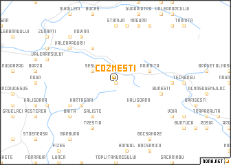 map of Cozmeşti