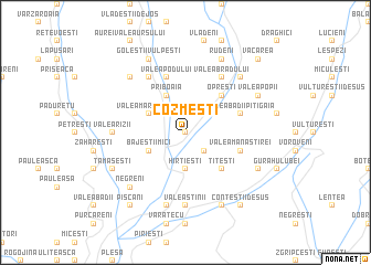 map of Cozmeşti