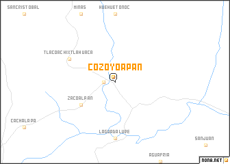 map of Cozoyoapan