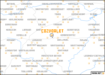 map of Cozvoalet