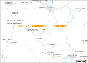 map of Cozy Meadow Mobile Home Park