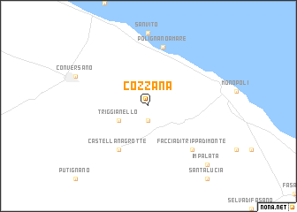 map of Cozzana