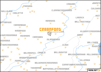 map of Craanford