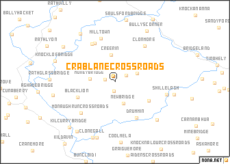 map of Crab Lane Cross Roads