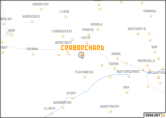 map of Crab Orchard