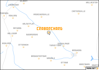 map of Crab Orchard