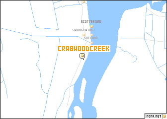 map of Crabwood Creek