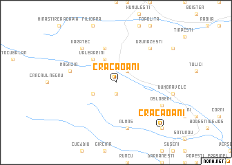 map of Crăcăoani