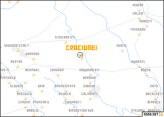 map of Crăciunei