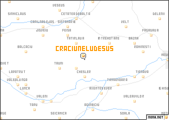 map of Crăciunelu de Sus