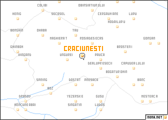 map of Crăciuneşti