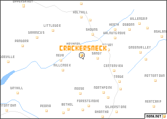 map of Crackers Neck