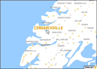 map of Craddockville