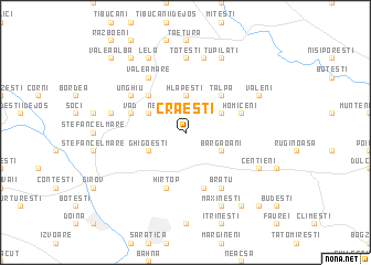 map of Crăeşti